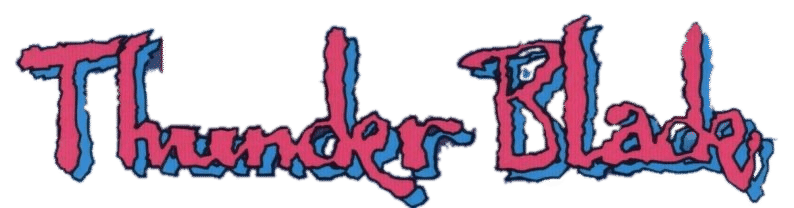 Thunder Blade logo for Commodore 64